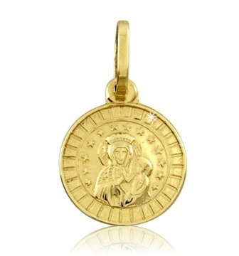 ZŁOTY MEDALIK MATKA BOSKA CZĘSTOCHOWSKA PRÓBA 333