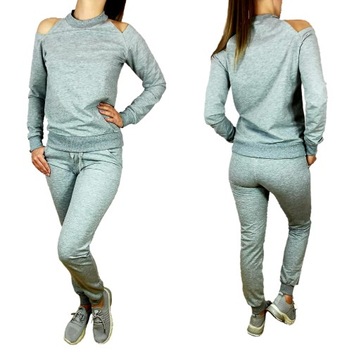 MEGA PIĘKNY KOMPLET DRESOWY SPODNIE BLUZA DRES