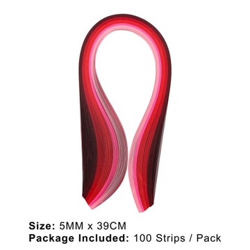 Colorful 100pcs/pack Quilling Paper Strips Set Rolling Curling Needle Pen