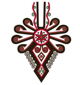 Panel 200x60cm wzór regionalny parzenica góralski