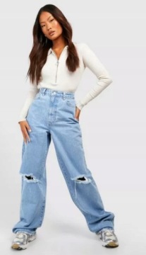 BOOHOO ELASTIC BODY BASIC ZIPPER _ 40 Л