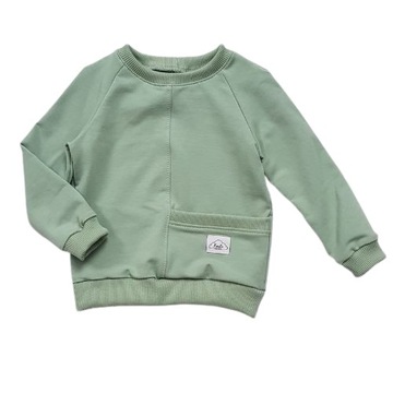 bluza dresowa dla dziecka handmade z kieszonką 110