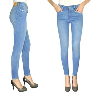 H&M Spodnie Jeansowe Rurki Jasne Niebieskie Jeansy Skinny Damskie XL 31