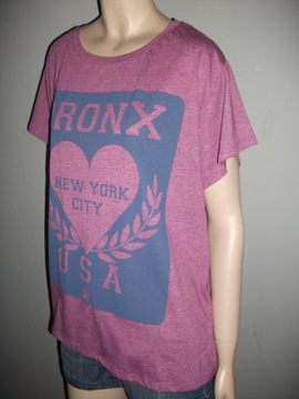 GEORGE t-shirt damski oversize Bronx róż/fiolet 36
