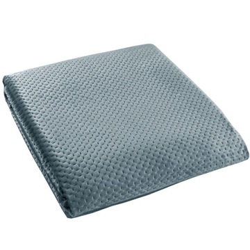 Narzuta na łóżko 220x240 PREMIUM Szara Pikowana Kapa Welurowa VELVET