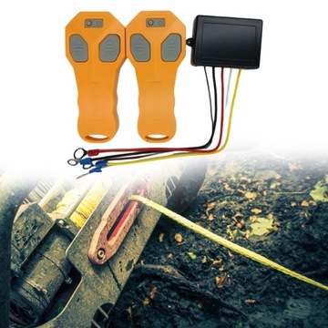 Комплект беспроводного пульта для автомобильной лебедки. Пульт для квадро-лебедки.