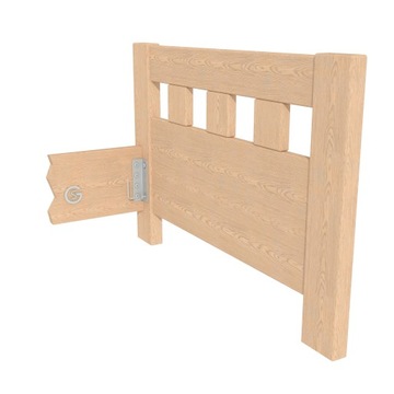 Złącze blacha łącznik kątowy do łóżka 13 cm, stal