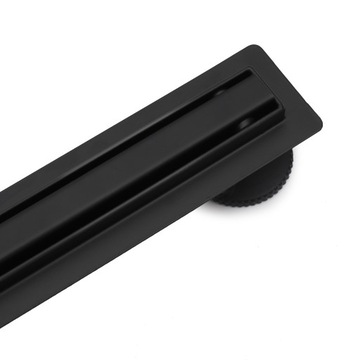 ВРАЩАЮЩИЙСЯ СИФОН PRINA ЛИНЕЙНЫЙ СЛИВ ЧЕРНЫЙ НИЗКИЙ 60 СМ, ВЫСОКАЯ ПРОИЗВОДИТЕЛЬНОСТЬ