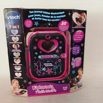 Музыкальный дневник Vtech Selfie Music, розовый, черный, на французском языке