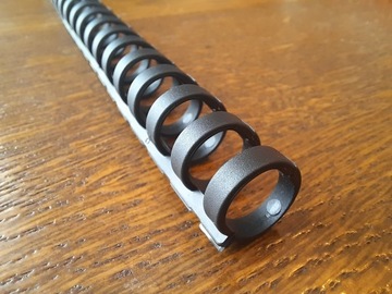 Открывающийся блокнот-переплет RING A4, черный, 30 колец