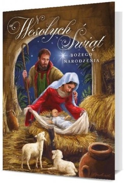 KARNET BOŻE NARODZENIE - WESOŁYCH ŚWIĄT KARTKA