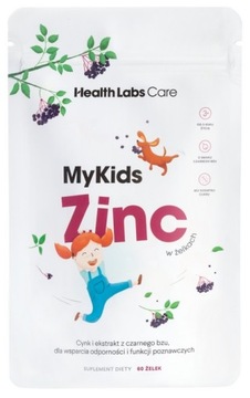 Health Labs MyKids Zink żelki cynk i czarny bez 60 żelek