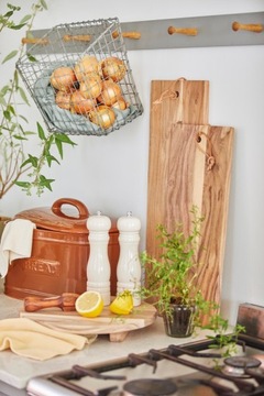 Chlebak ceramiczny z pokrywką brązowy Ib Laursen, 36 cm