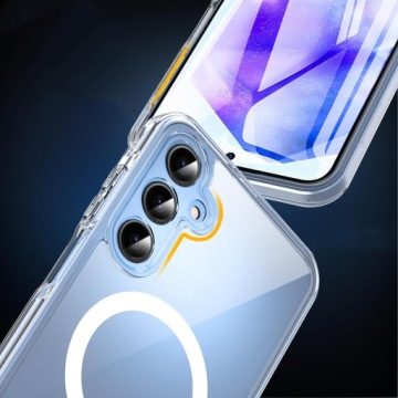 ЖЕСТКАЯ КРЫШКА КОРПУСА MAGSAFE HOUSE FOR GALAXY A55 5G + 2 КОМПЛЕКТА СТЕКЛА