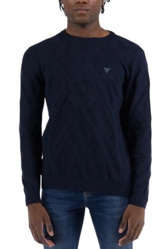Guess Sweter męski M3YR08 Z2VU2 Granatowy Regular Fit roz. XXL