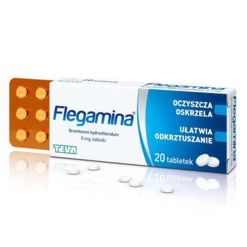 Flegamina 8 mg kaszel odkrztuszanie 20 tabletek