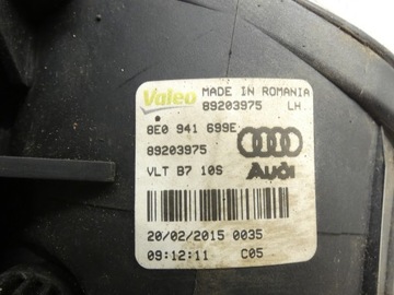 HALOGEN MLHOVKOVÁ LEVÝ PŘEDNÍ AUDI A3 8P A4 B7 8E0941699E