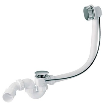 Syfon Wannowy McAlpine 52 mm autom. pokrętło BIAŁY