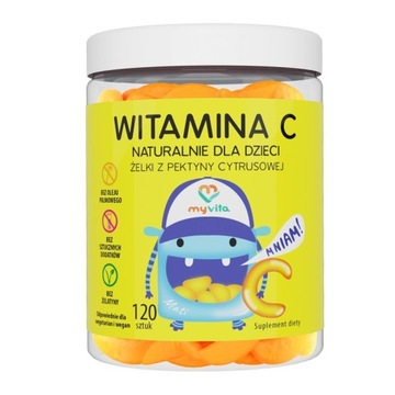 MYVITA NATURALNE ŻELKI WITAMINA C 120 szt.