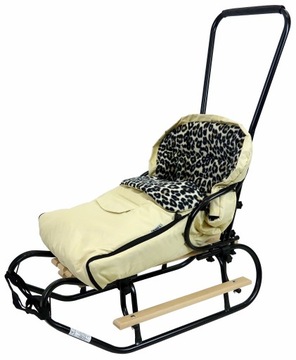 POLSKIE SANKI + OPARCIE + PODNÓŻKI + PCHACZ + ŚPIWÓR