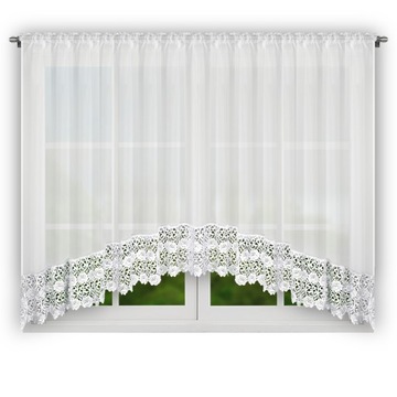 Firana klasyczna woal z gipiurą 400 cm x 150