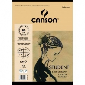 Blok szkicowy z szarym papierem A4 80G CANSON