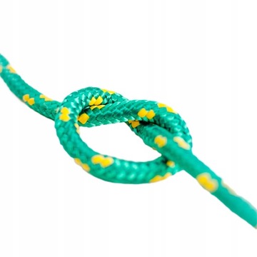 Веревка Плетеная полипропиленовая морская веревка, зеленая, 2мм, 20м