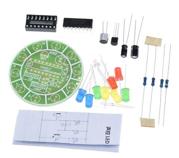10 красочных светодиодов с голосовым управлением для обучения пайке