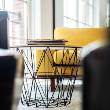 ПРОВОЛОЧНЫЙ СТОЛ TWINS КРУГЛЫЙ L, БОЛЬШОЙ МЕТАЛЛИЧЕСКИЙ ЛОФТ