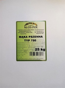 Mąka pszenna typ 750 25KG ,Z MŁYNA WYSYŁKA GRATIS!