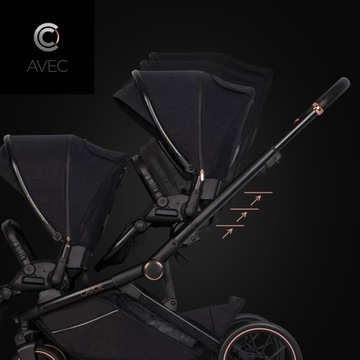 Коляска для близнецов год за годом 2в1 AVEC BAG SET