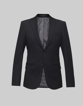 Garnitur turro czarny super slim fit 170 96 86