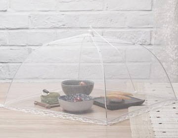 МОСКИТНАЯ СЕТКА-СЕТКА-ЗОНТ ДЛЯ ЕДЫ 4 ШТ.