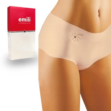 Трусики EMILI Daisy Laser Cut бежевые, L