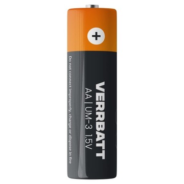 Аккумуляторы угольно-цинковые VERRBATT AA (R6) 16 шт.