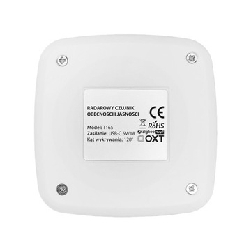 OXT Радарный датчик присутствия яркости. USB ZigBee ТУЯ