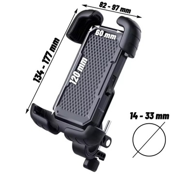 Велосипедный держатель для мотоциклетного телефона, скутера, ПРОЧНЫЙ, ПОВОРОТНЫЙ на 360°, до 7 дюймов
