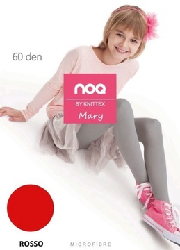 Rajstopy mikrofibra Mary Knittex 140-146 czerwony