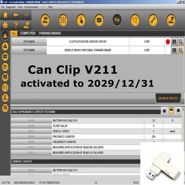 Najnowsze oprogramowanie Can Clip V212 dla Renault interfejs diagnos~0526
