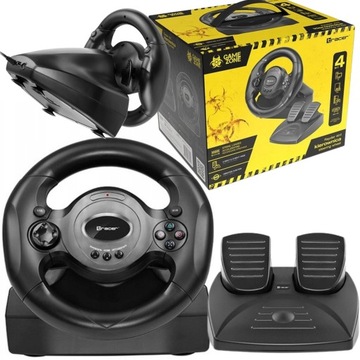 ИГРОВОЙ РУЛЬ С ПЕДАЛЯМИ ПК PS3 PS4 XBOX ONE