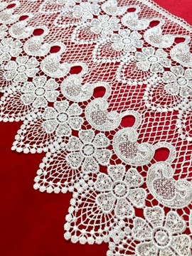 GIPIURA KORONKA BIAŁA 30 cm wzór 6088