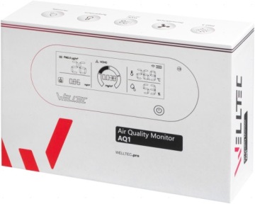 WELLTEC AQ1 - ИЗМЕРИТЕЛЬ КАЧЕСТВА ВОЗДУХА | ДЕТЕКТОР СМОГА PM2.5 HCHO TVOC