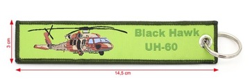 Тканый брелок UH-60 Black Hawk для вертолета RBF