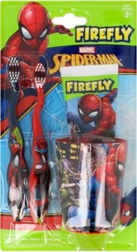 Firefly Spiderman szczoteczka do zębów 2 sztuki + pasta do zębów 75 ml + kubek, ko