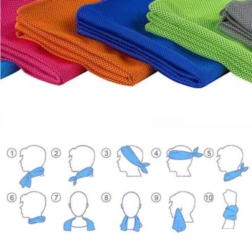 ХОЛОДИЛЬНОЕ ПОЛОТЕНЦЕ 10 ШТ. БЫСТРОСЫХАЮЩЕЕ СПОРТ ФИТНЕС ЛЕГКОЕ 80*30 СМ