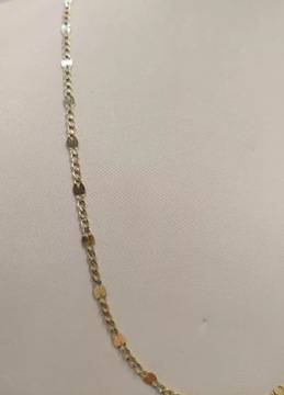 КРАСИВАЯ ЦЕПЬ С ФУНТОМ БЕЛОГО ЗОЛОТА PR.585 50СМ