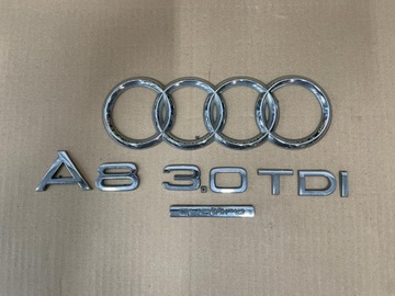 AUDI A8 D3 3.0 TDI EMBLEMAT KLAPY TYŁ