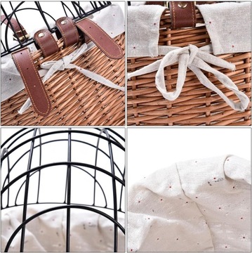 ВЕЛОСИПЕДНАЯ КОРЗИНА ДЛЯ СОБАК И КОШЕК ВЕЛОСИПЕД ПЛЕТЕНЫЙ ПЕРЕВОЗКА ДЛЯ ЖИВОТНЫХ