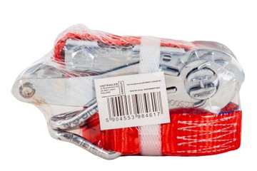 Транспортный ремень с натяжителем UNITRAILER 4м/25мм/1т красный