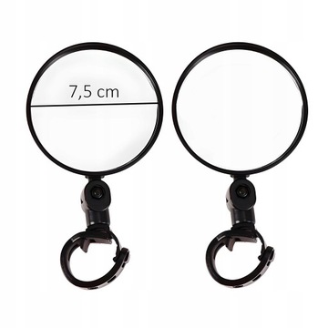 КОНВЕКЦИОННОЕ, РЕГУЛИРУЕМОЕ ВЕЛОСИПЕДНОЕ ЗЕРКАЛО ДЛЯ СКУТЕРА НА РУЛЬ